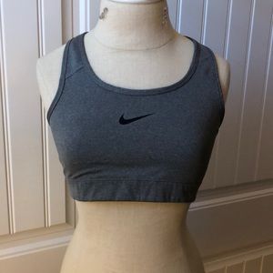 Nike dri-fit sports bra gray nwot